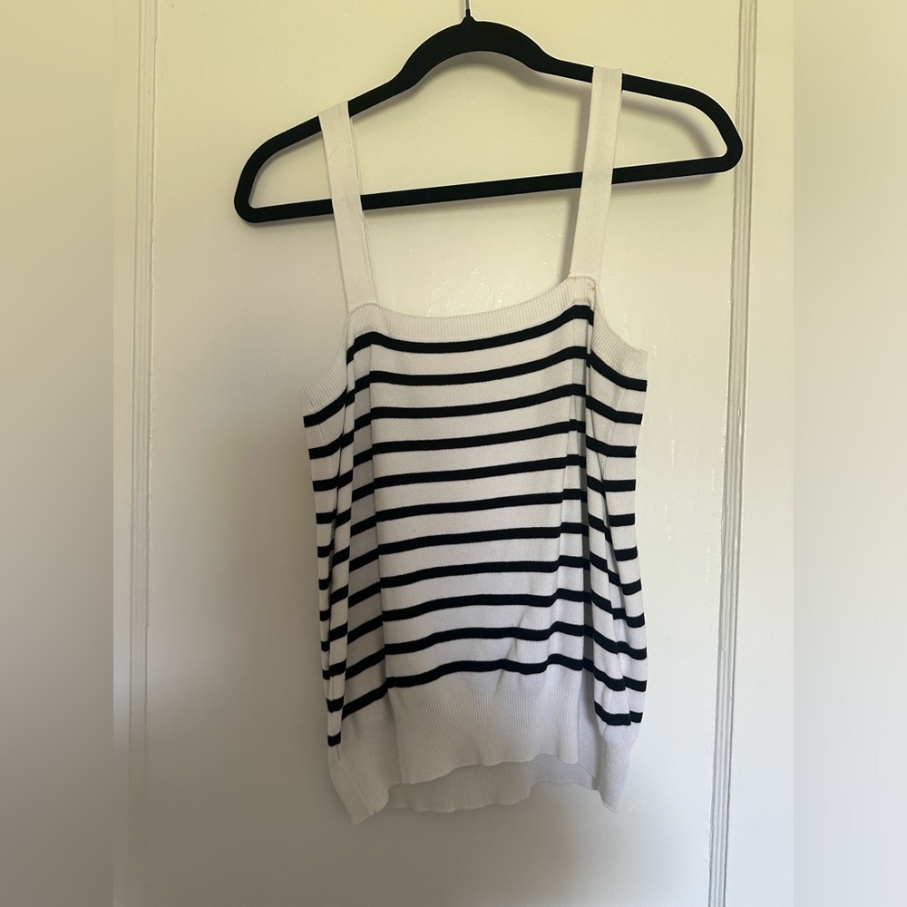 Striped Black and White Women's Top